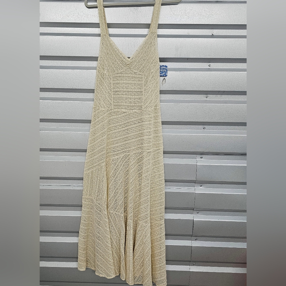 NWT Free People Love Story Cream Lace Sheer Slip Dress - Picture 2 of 12